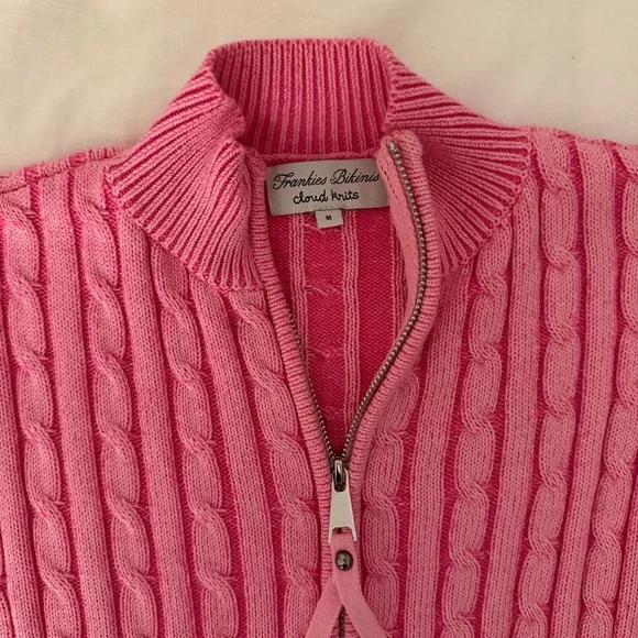 Frankie’s bikinis bea zip up sweater - Picture 3 of 4